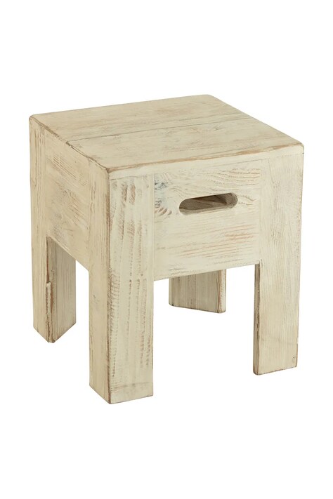 J-Line stołek 35 x 35 x 40 cm kolor biały 47690