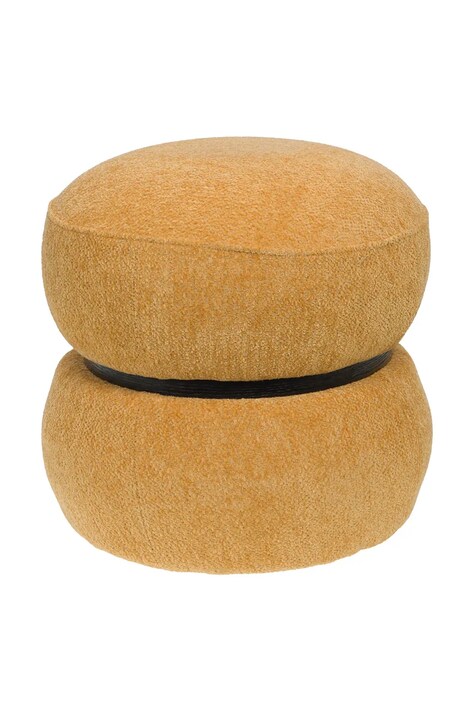 home & lifestyle pufa 38 x 36 cm kolor żółty 167727