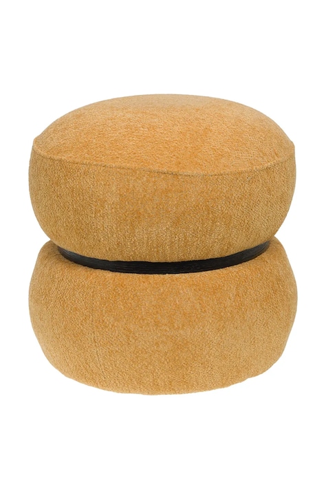 home & lifestyle pufa 38 x 36 cm kolor żółty 167727