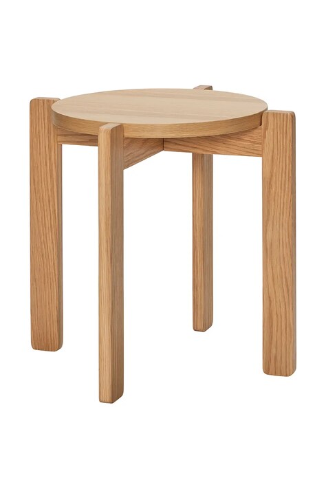 Hübsch stołek drewniany 45 x42 cm 881601