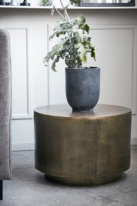 House Doctor stolik kawowy z metalu szczotkowanego 35 x 50 cm 262791011