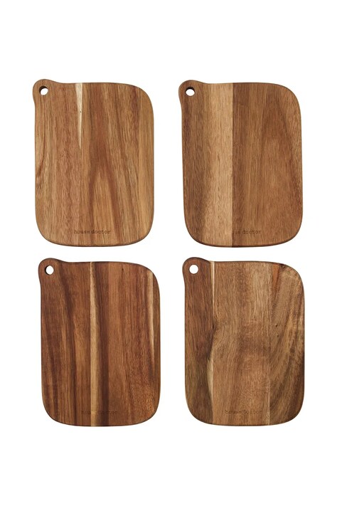 House Doctor deski do krojenia Eya 13 x 18 cm 4-pack kolor brązowy 206660000