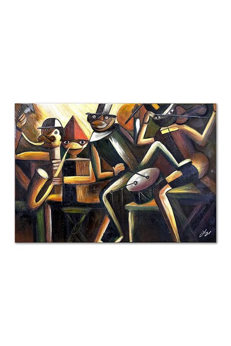 home & lifestyle reproducere pictată în ulei Jazz, Tadeusz Makowski