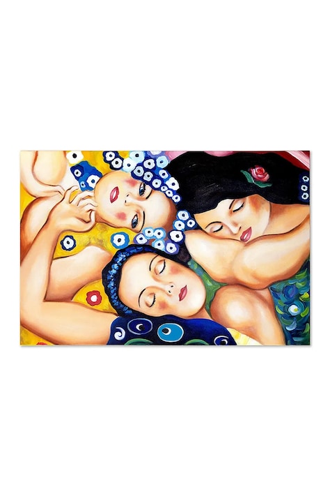 home & lifestyle reproducere pictată în ulei Dziewica, Gustav Klimt