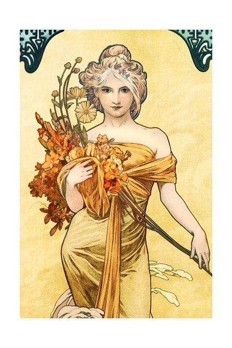 Репродукция, написанная маслом home & lifestyle Wiosna, Alfons Mucha