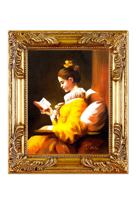 home & lifestyle pictură în ulei într-un cadru Czytająca dziewczyna, Jean Honore Fragonard