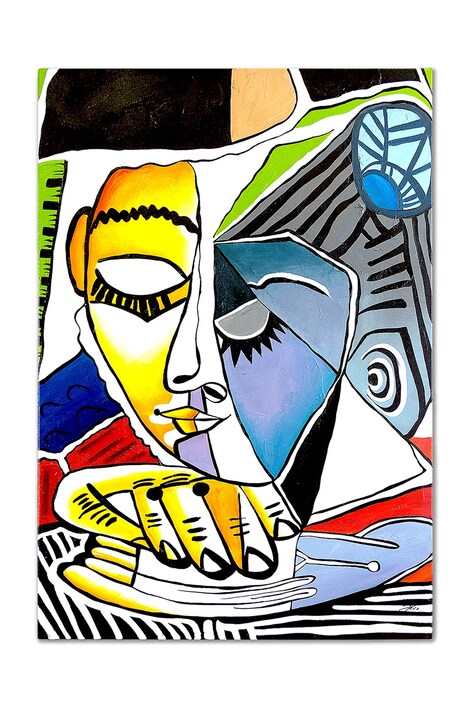 home & lifestyle reproducere pictată în ulei Głowa czytającej kobiety, Pablo PIcasso