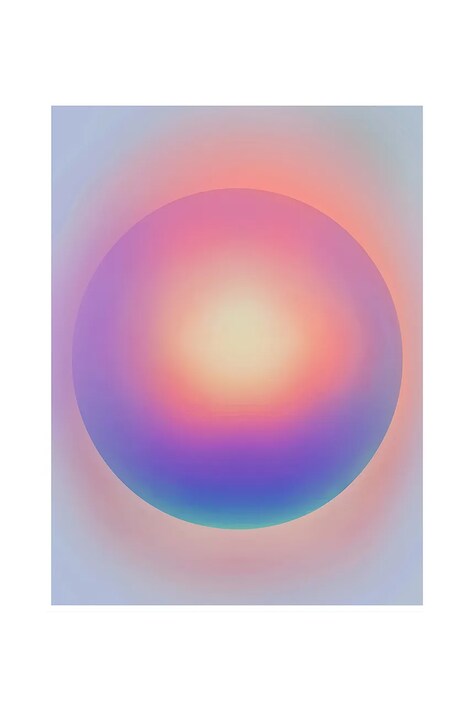 HARTMAN poster cu artă A.I. pe sticlă acrilică Chroma Impulse 08, 30 x 40 cm
