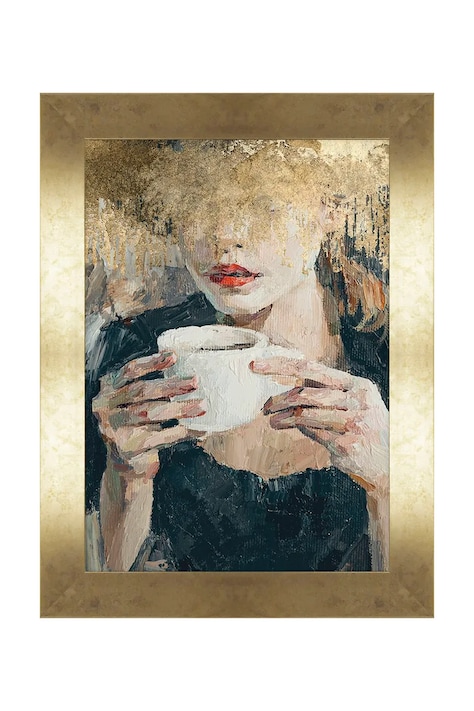 home & lifestyle dekoracja ścienna w ramie 50 x 70 cm kolor multicolor