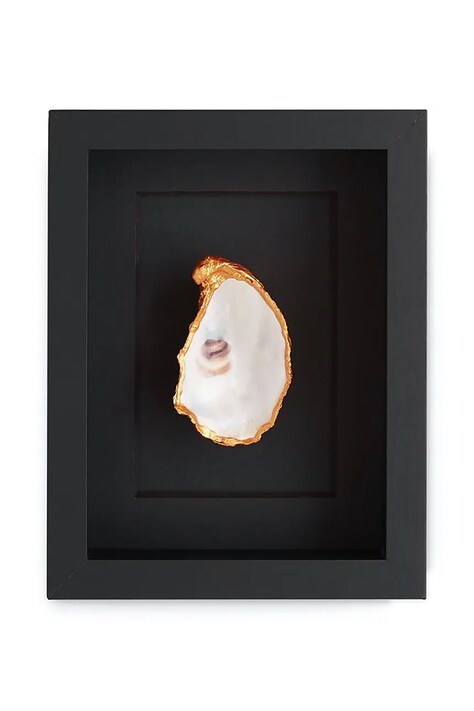 Maria el Mar dekoracja ścienna w ramie Single Oyster 22 x 17 cm kolor czarny