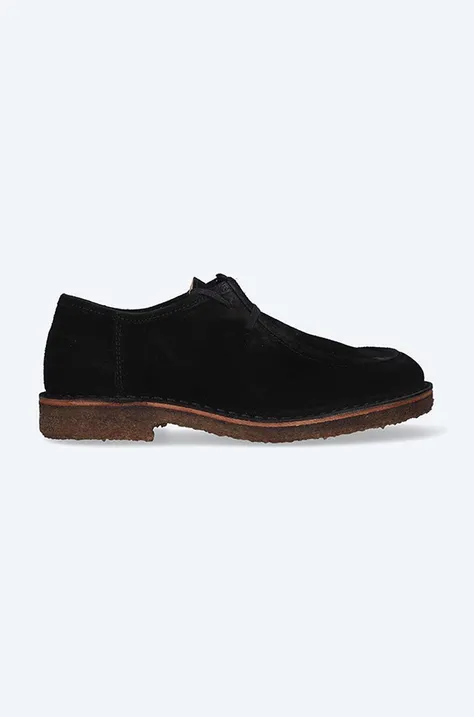 Cipele od brušene kože Astorflex ARTFLEX E05 za žene, boja: crna, ravni potplat, ARTFLEX.005-COURO