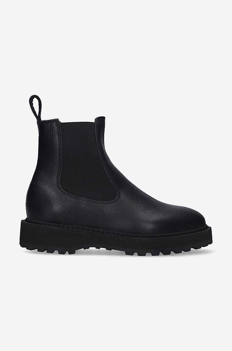 Diemme leather chelsea boots Alberone women's black color