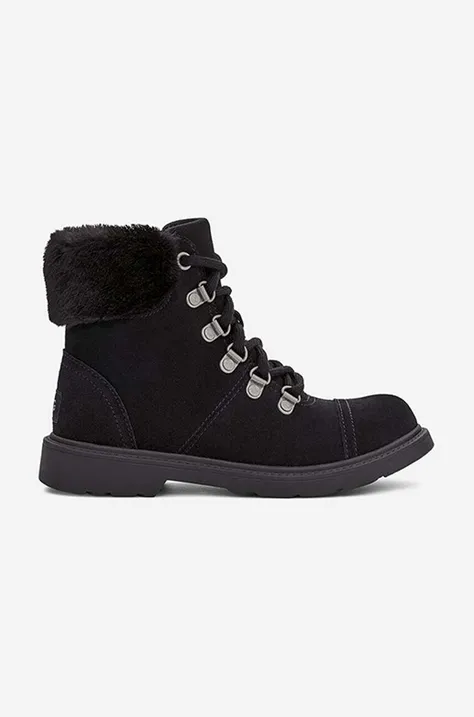 Замшеві черевики UGG Azell Hiker Weather жіночі колір чорний утеплене 1123622K.BLKS-BLKS