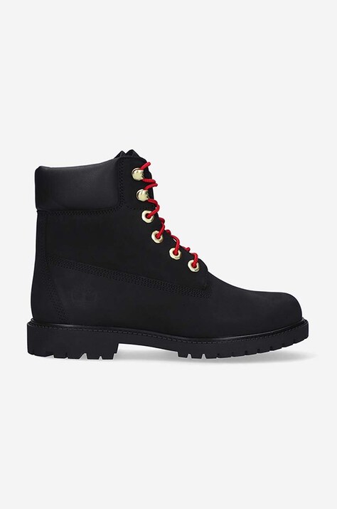 Timberland suede biker boots Heritage 6 In Waterproof black color