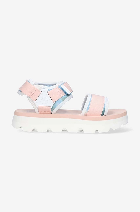 Sandály Timberland Euro Swift Sandal dámské, růžová barva, na platformě, A2KTG-PINK