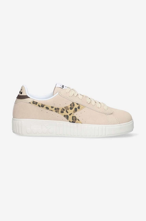 Замшевые кроссовки Diadora Game Step Suede Animalier цвет бежевый 501.178739-C8101