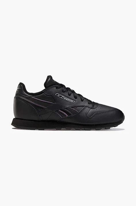 Reebok leather sneakers Classic Leather black color
