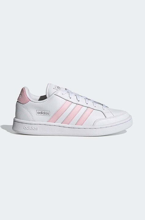 Шкіряні кросівки adidas Grand Court колір білий FY8663-white