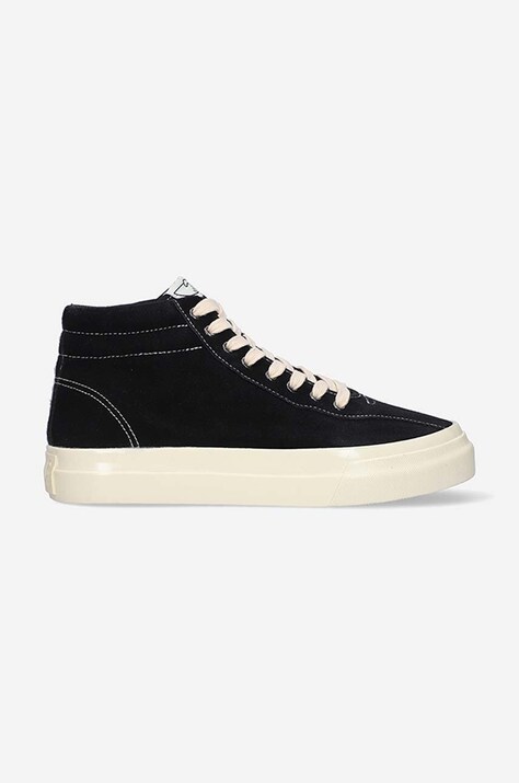 Stepney Workers Club tenisi din piele întoarsă Varden Suede culoarea negru, YB02015
