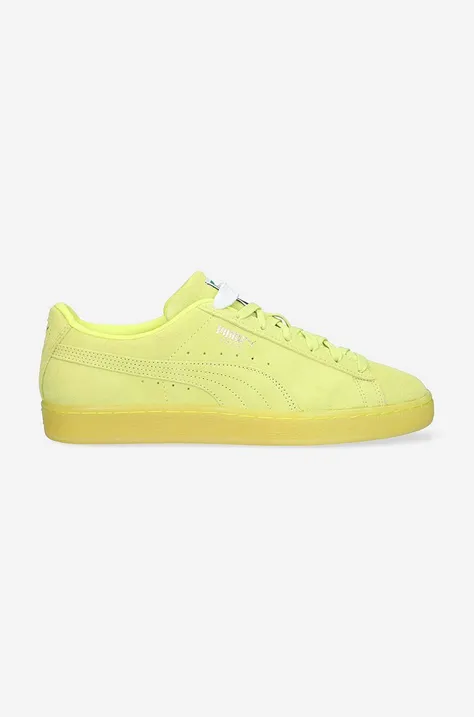 Semišové sneakers boty Puma Classic XXI žlutá barva, 374915.73-yellow