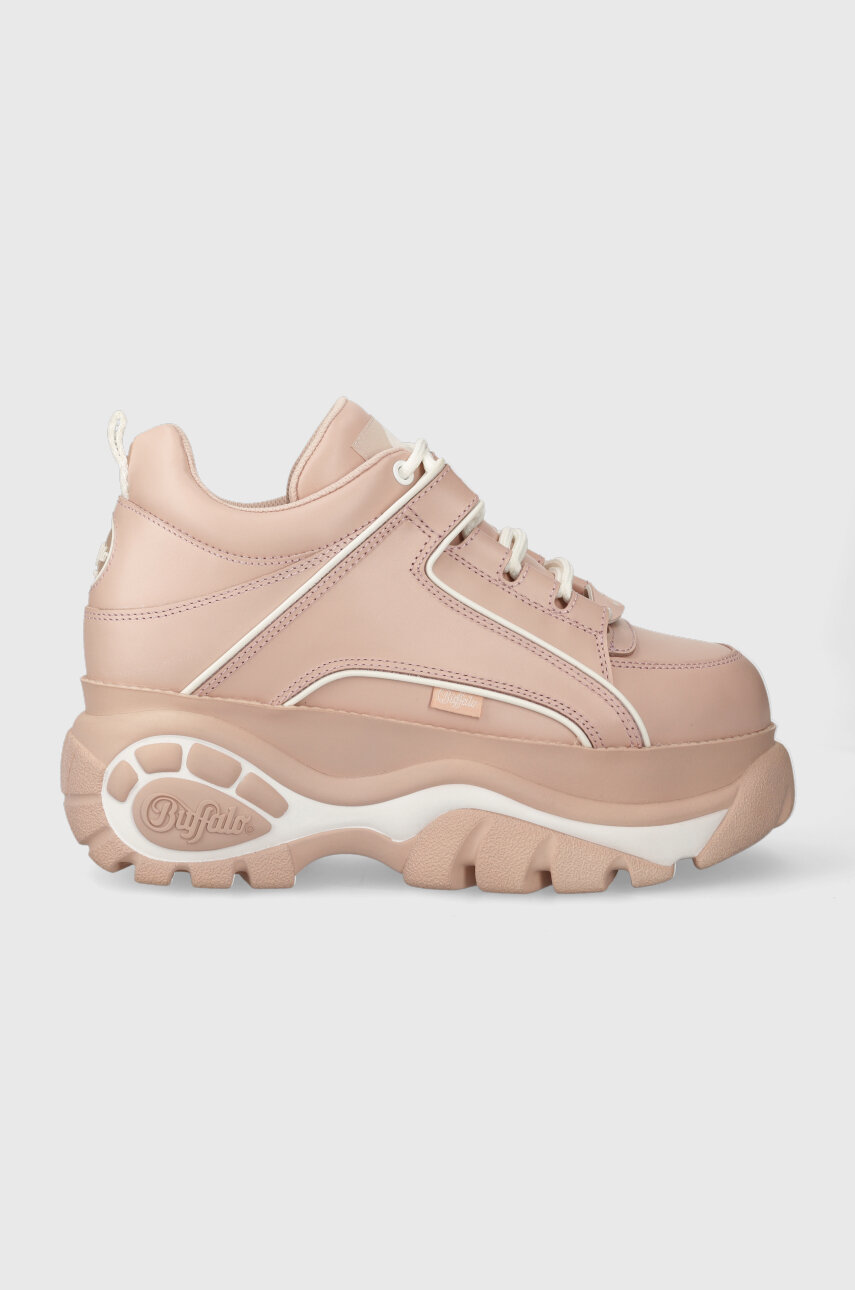 Buffalo sneakersy zamszowe kolor różowy