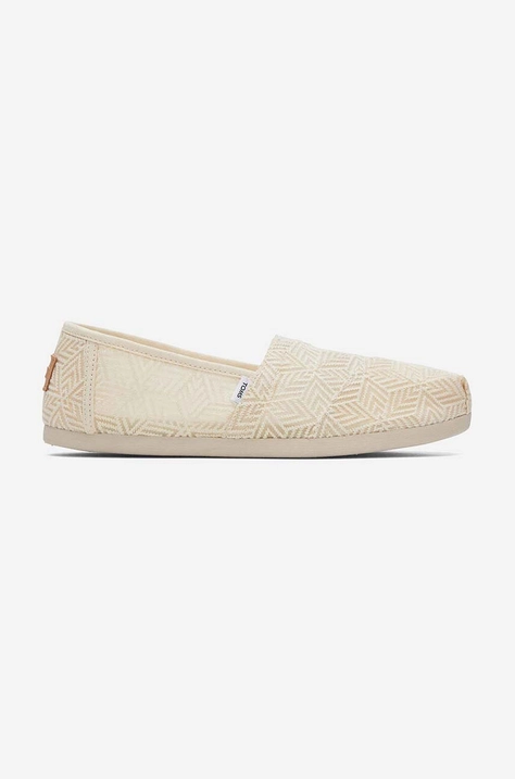 Εσπαντρίγιες Toms Toms Alpargata 10019679 NATURAL χρώμα: μπεζ