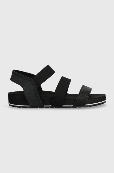 Σανδάλια Timberland A2J26 Malibu Wave 3 Bands χρώμα: μαύρο