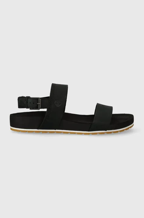 Timberland suede sandals women's black color
