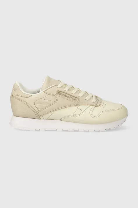 Reebok leather sneakers Classic Leather Sea You Later beige color