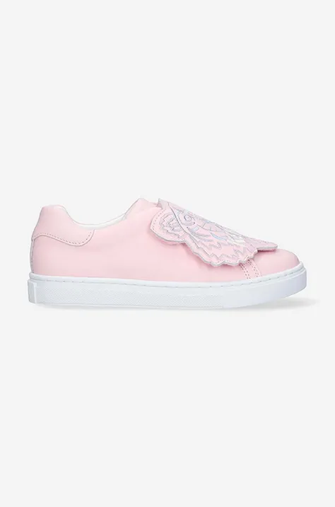 Kenzo Kids sneakersy skórzane dziecięce K59039 kolor różowy