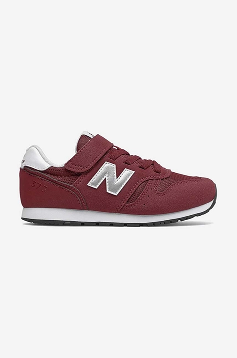 New Balance sneakersy dziecięce YV373KR2 kolor bordowy