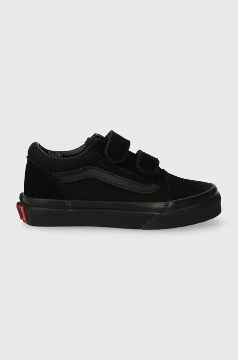 Παιδικά πάνινα παπούτσια Vans χρώμα: μαύρο