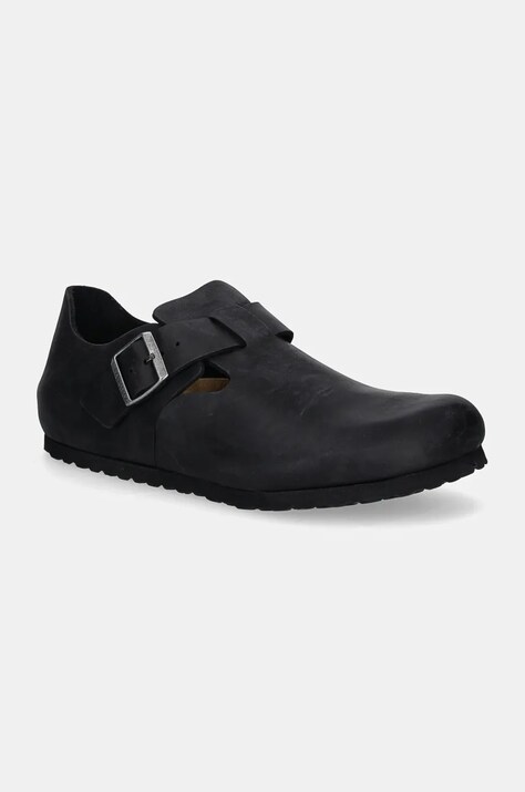Nubuck μποτάκια Birkenstock London χρώμα: μαύρο