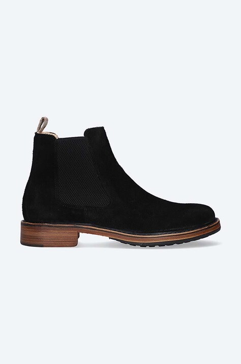 Astorflex botine din piele întoarsă WILFLEX 1036 bărbați, culoarea negru WILFLEX.1036-TUNDRA