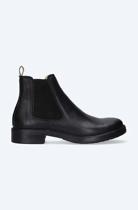 Astorflex leather chelsea boots WILFLEX 710 men's black color