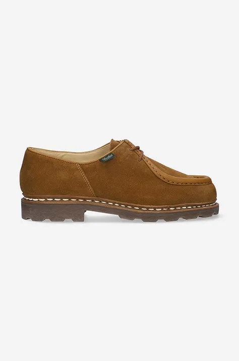 Paraboot suede shoes Michael/Marche 184737 men's brown color