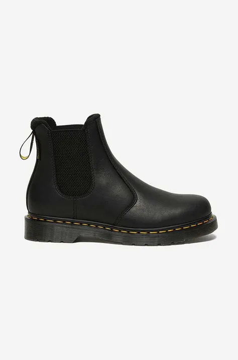 Dr. Martens leather chelsea boots 2976 Valor Waterproof 27142001 men's black color