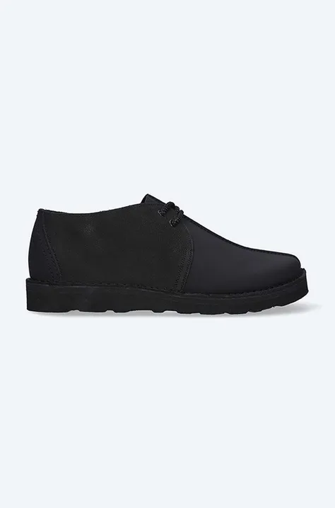 Шкіряні туфлі Clarks Trek Hiker колір чорний 26163111-BLACK