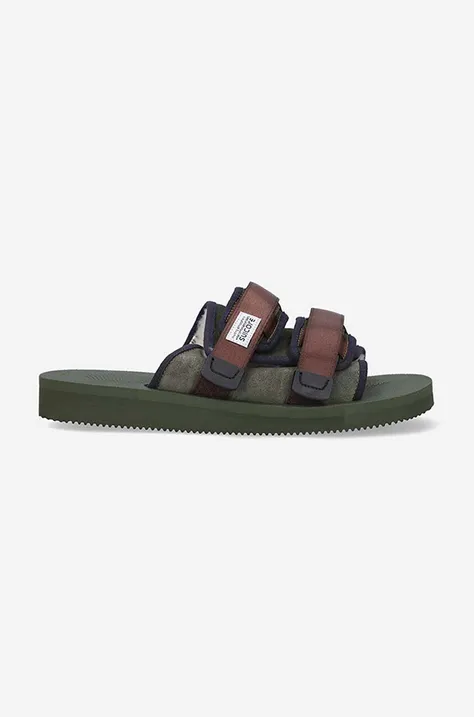 Suicoke sliders MOTO-MAB men's green color