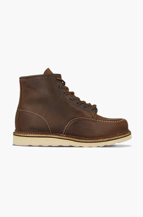 Red Wing suede shoes men's brown color