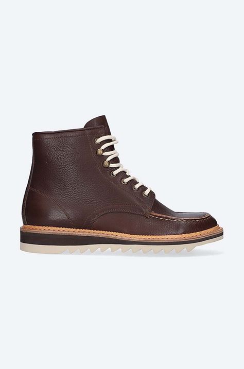 Кожени обувки Fracap EXPLORER в кафяво