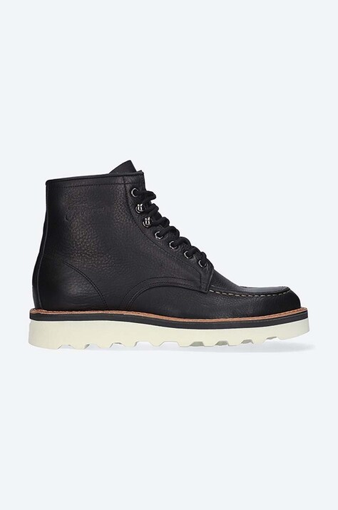 Fracap ghete de piele EXPLORER bărbați, culoarea negru EXPLORER.Z541-CORTECCIA