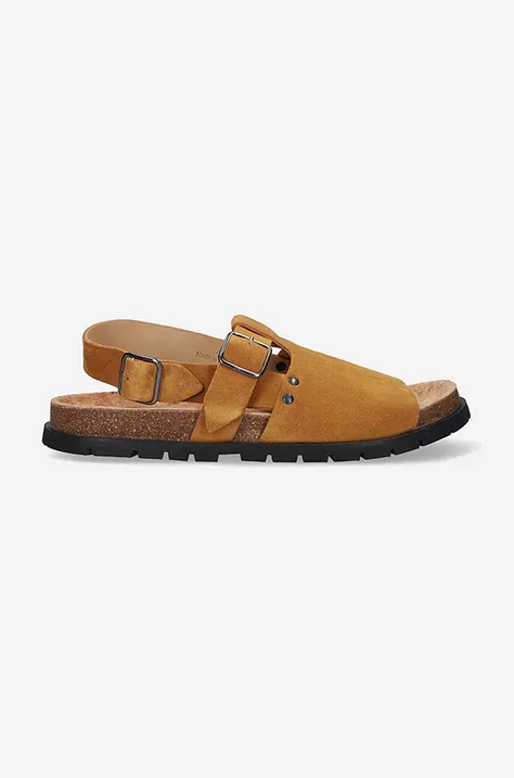 A.P.C. suede sandals Sandales Noe men's brown color
