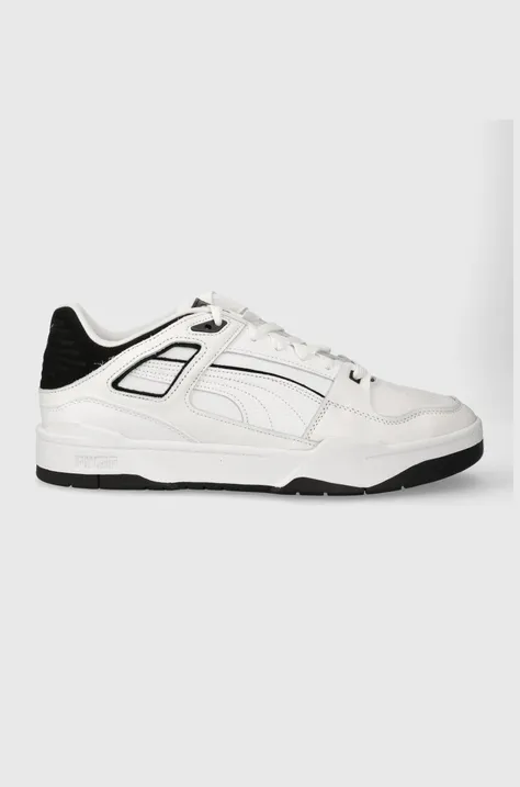 Δερμάτινα αθλητικά παπούτσια Puma χρώμα: άσπρο