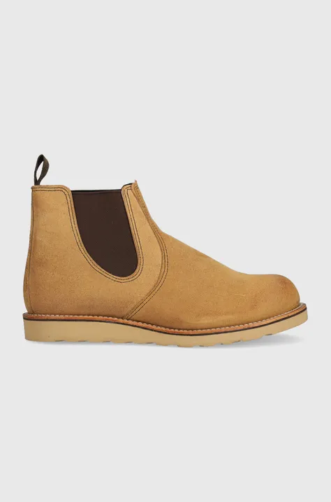 Red Wing suede chelsea boots Classic Chelsea men's beige color