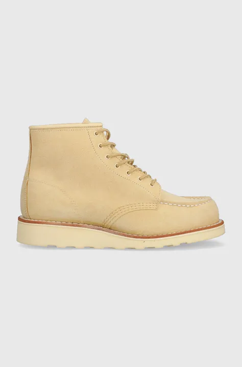 Red Wing suede shoes 6-inch Moc Toe men's beige color 3328