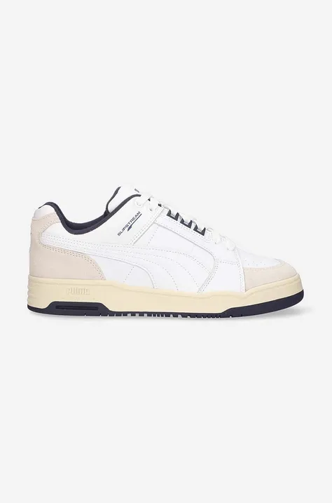 Puma leather sneakers Slipstream Lo Retro white color