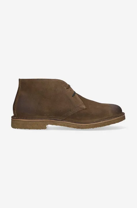 Astorflex pantofi de piele întoarsă Polacchetto bărbați, culoarea maro GREENFLEX.E.756-WHISKEY
