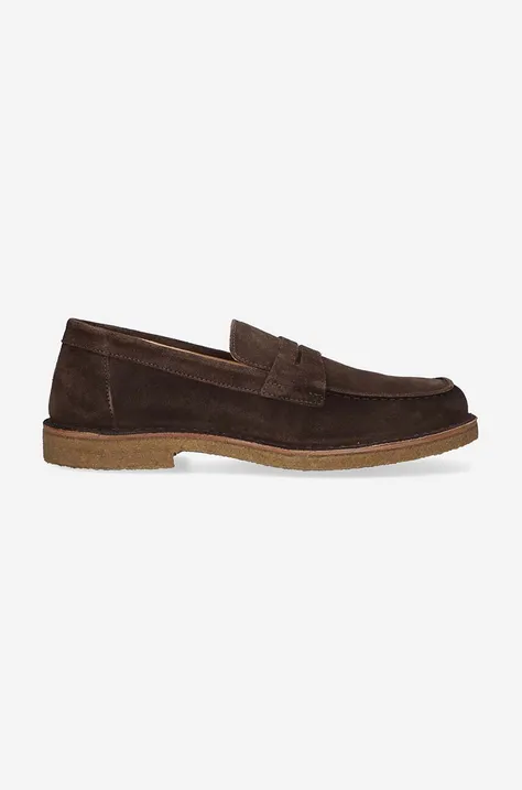 Astorflex suede shoes Mocassino Uomo men's brown color