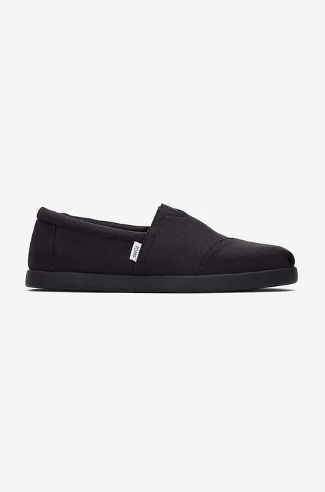 Πάνινα παπούτσια Toms Alpargata Forward χρώμα: μαύρο